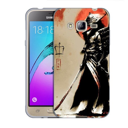 Husa Samsung Galaxy J3 si J3 2016 J320 Silicon Gel Tpu Model Samurai Draw Multicolor