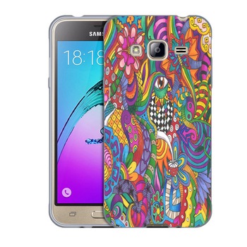 Husa Samsung Galaxy J3 si J3 2016 J320 Silicon Gel Tpu Model Psychedelic Draw Multicolor Husa Samsung Galaxy J3 si J3 2016 J320 Silicon Gel Tpu Model Psychedelic Draw Multicolor
