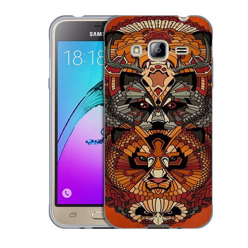 Husa Samsung Galaxy J3 si J3 2016 J320 Silicon Gel Tpu Model Abstract Totem Multicolor