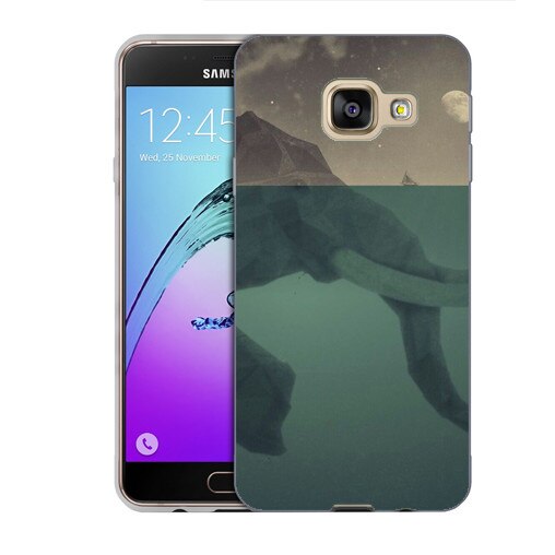 Husa Samsung Galaxy C7 C7000 Silicon Gel Tpu Model Giant Elephant Multicolor