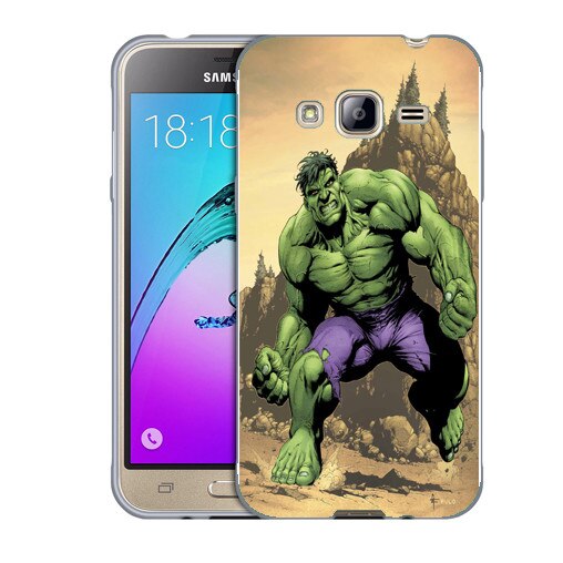Husa Samsung Galaxy J3 si J3 2016 J320 Silicon Gel Tpu Model The Hulk Multicolor