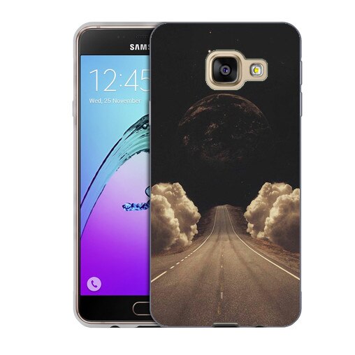 Husa Samsung Galaxy C5 C5000 Silicon Gel Tpu Model Moon Road Multicolor