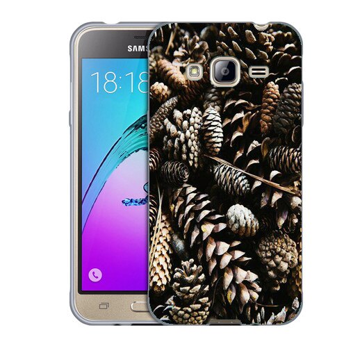 Husa Samsung Galaxy J3 si J3 2016 J320 Silicon Gel Tpu Model Pine Cones Multicolor