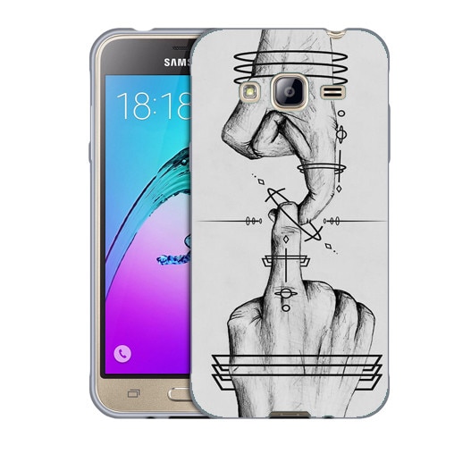 Husa Samsung Galaxy J3 si J3 2016 J320 Silicon Gel Tpu Model Universe Touch Multicolor