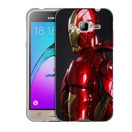 Husa Samsung Galaxy J3 si J3 2016 J320 Silicon Gel Tpu Model Iron Man Multicolor