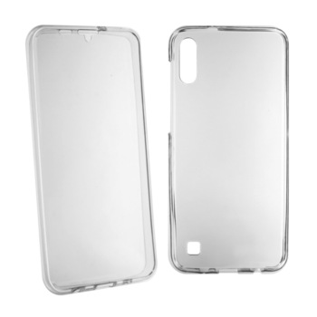 Husa Silicon 360° (Fata&Spate) pentru Samsung Galaxy A10, Transparent Husa Silicon 360° (Fata&Spate) pentru Samsung Galaxy A10, Transparent