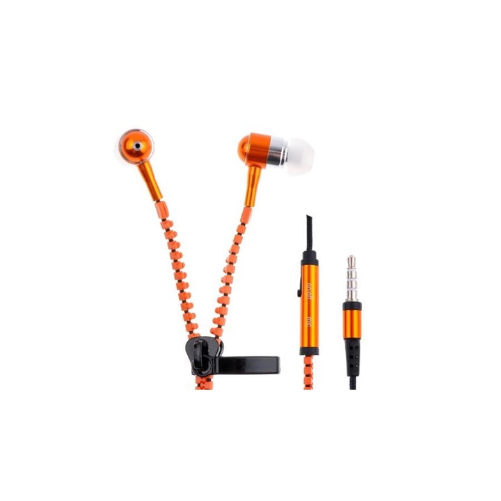 Аудио слушалки, Marashop, In-ear, Jack 3.5, Orange