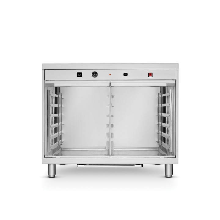 Професионална фурна Hendi Inox 2 нагревателя 2,4 kW 8 тави x 600x400 mm 30°C до 60°C