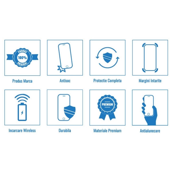 Husa Premium Ringke Fushion X Compatibila Cu Samsung Galaxy Note 10 Albastru Transparent