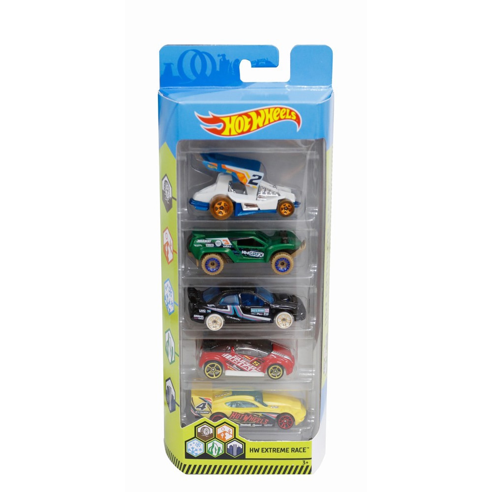 Set 5 masinute Hot Wheels, Extreme Race