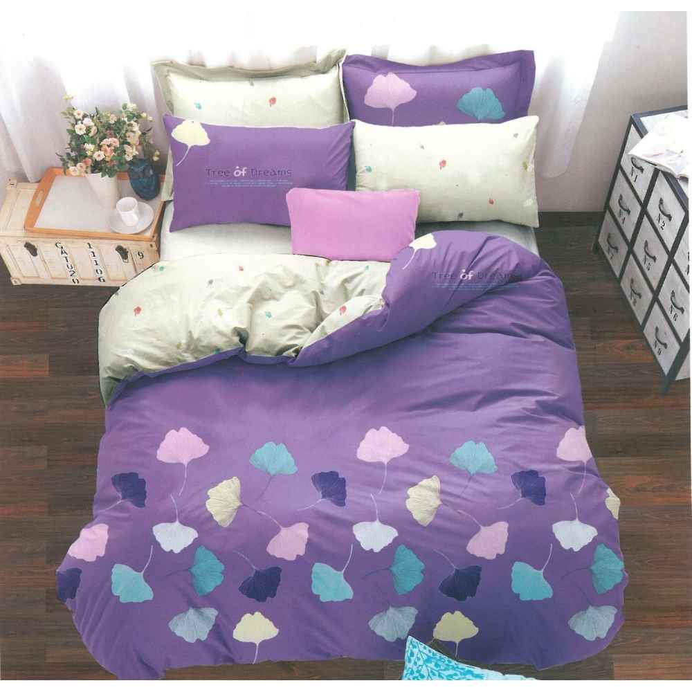 Lenjerie bumbac satinat - 4 piese - pat 2 persoane - bs-13