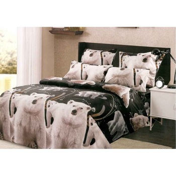 Lenjerie 3d bumbac satinat - 4 piese - pat 2 persoane - d-309 Lenjerie 3d bumbac satinat - 4 piese - pat 2 persoane - d-309