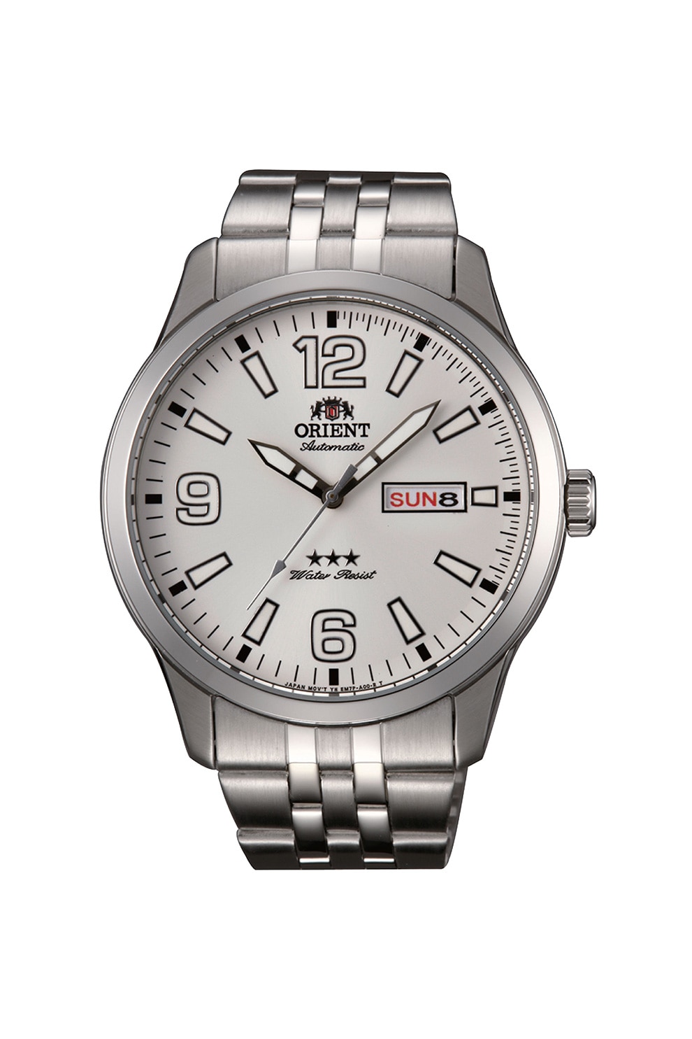 ORIENT, Ceas automatic din otel inoxidabil, Argintiu/Crem