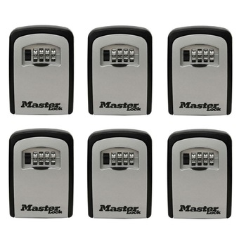Set 6 cutii cu cifru pentru chei Master Lock 5401EURD, cifru mecanic, 115 x 85 mm, Metal Set 6 cutii cu cifru pentru chei Master Lock 5401EURD, cifru mecanic, 115 x 85 mm, Metal