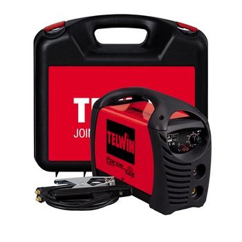 Invertor de sudura Telwin Force 145, 130 A, 230 V, electrod 1.6-3.2 mm, IP21, 4.5 kg, accesorii incluse Invertor de sudura Telwin Force 145, 130 A, 230 V, electrod 1.6-3.2 mm, IP21, 4.5 kg, accesorii incluse