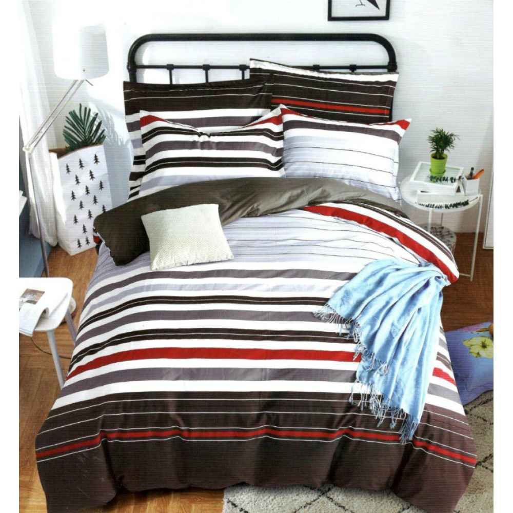 Lenjerie bumbac satinat superior - 4 piese - pat 2 persoane - r4-245