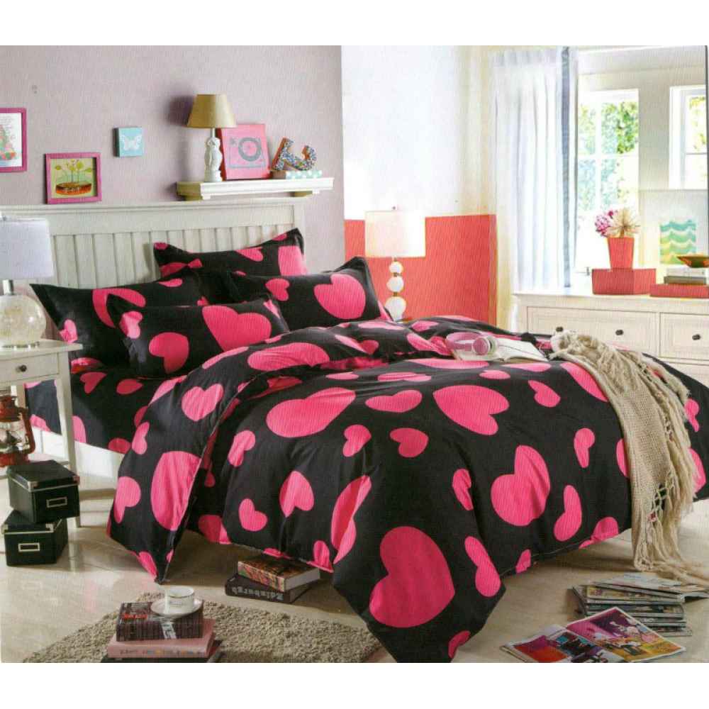 Lenjerie bumbac satinat superior - 4 piese - pat 2 persoane - r4-222