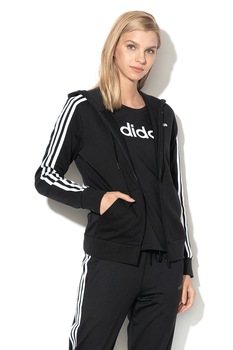 Adidas PERFORMANCE, Hanorac cu fermoar si dungi laterale Adidas PERFORMANCE, Hanorac cu fermoar si dungi laterale