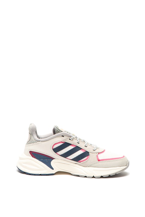 Adidas PERFORMANCE, Pantofi sport cu garnituri de piele intoarsa 90's Valasion, Bej, 4