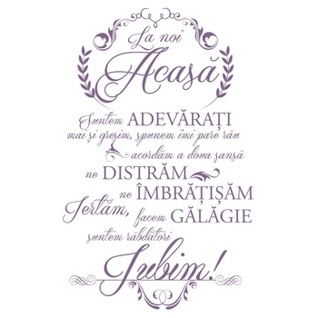Sticker decorativ In Familie Violet Lavanda - 63 x 100 cm - BeeStick Sticker decorativ In Familie Violet Lavanda - 63 x 100 cm - BeeStick