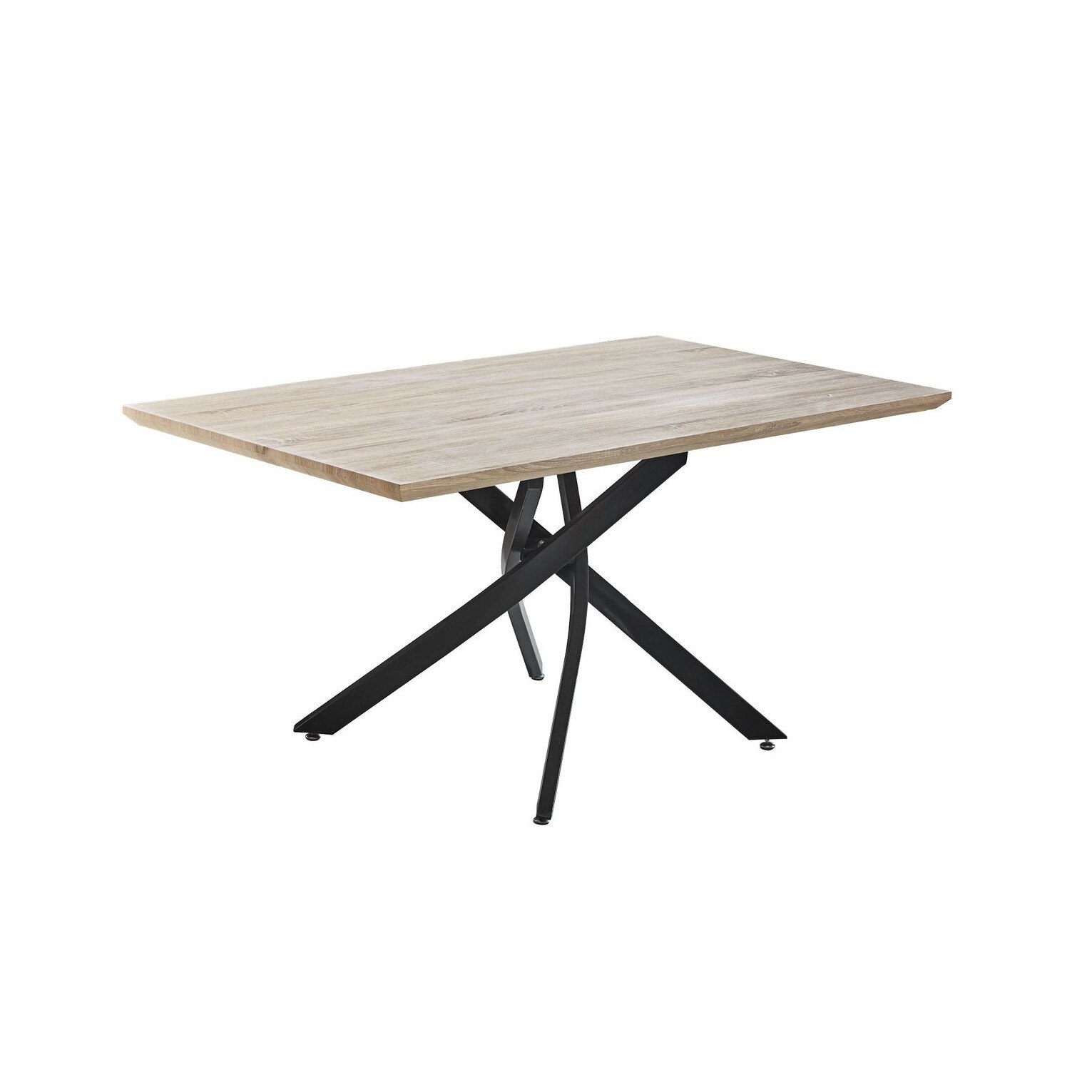 Masa Sani Norman 150 x 74 x 90 cm, Stejar san remo / Negru