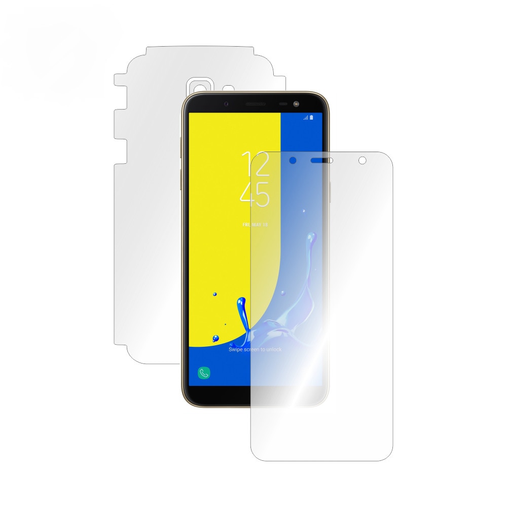 Folie Smart Protection Samsung Galaxy J6 2018 fullbody,protectie completa ecran si spate+Smart Spray®,Smart Squeegee® si microfibra incluse