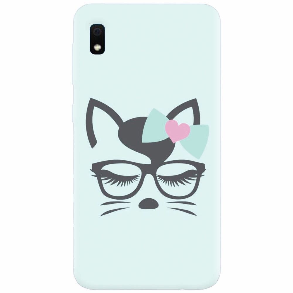 Husa silicon pentru Samsung Galaxy A10, Angel Cat