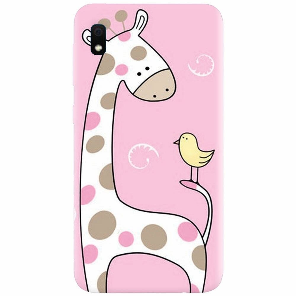 Husa silicon pentru Samsung Galaxy A10, Cute Giraffe