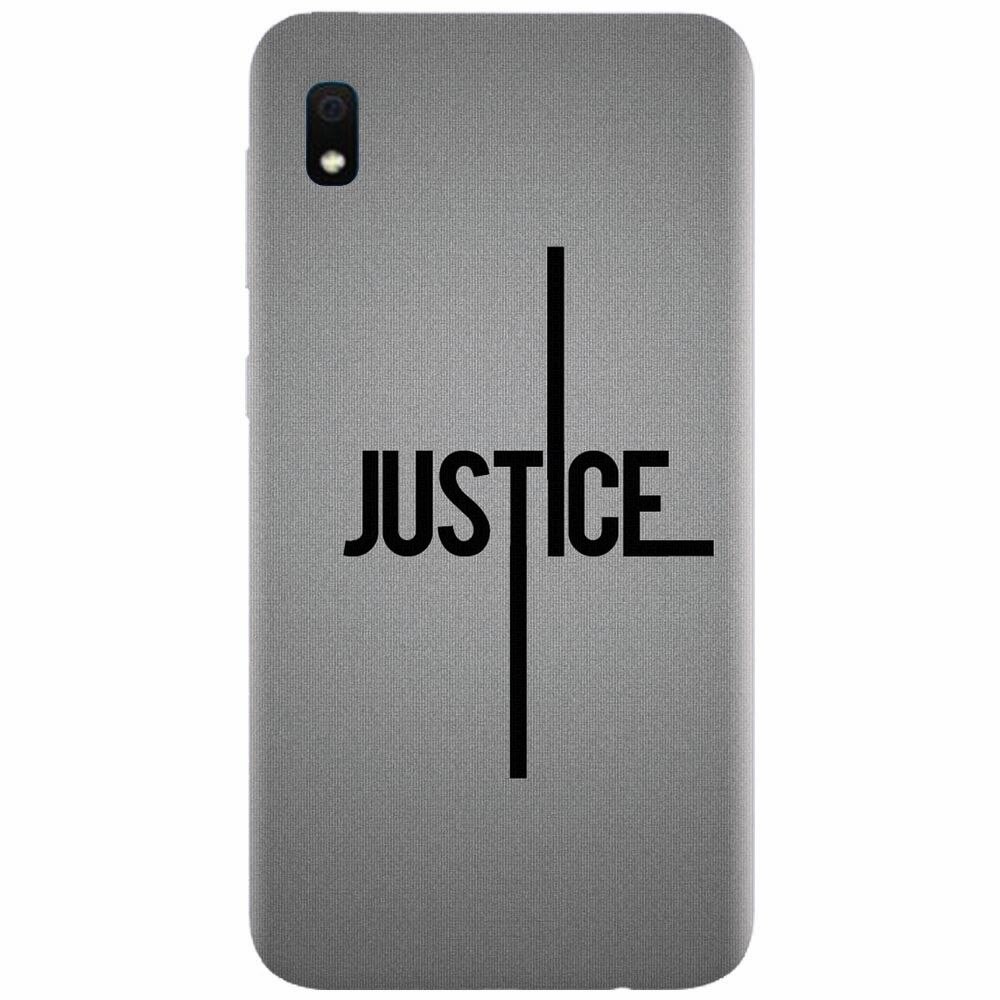 Husa silicon pentru Samsung Galaxy A10, Amir Justice Minimalistic Nubheebuccus Text