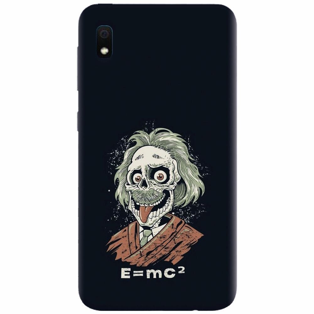 Husa silicon pentru Samsung Galaxy A10, Albert Einstein Caricature