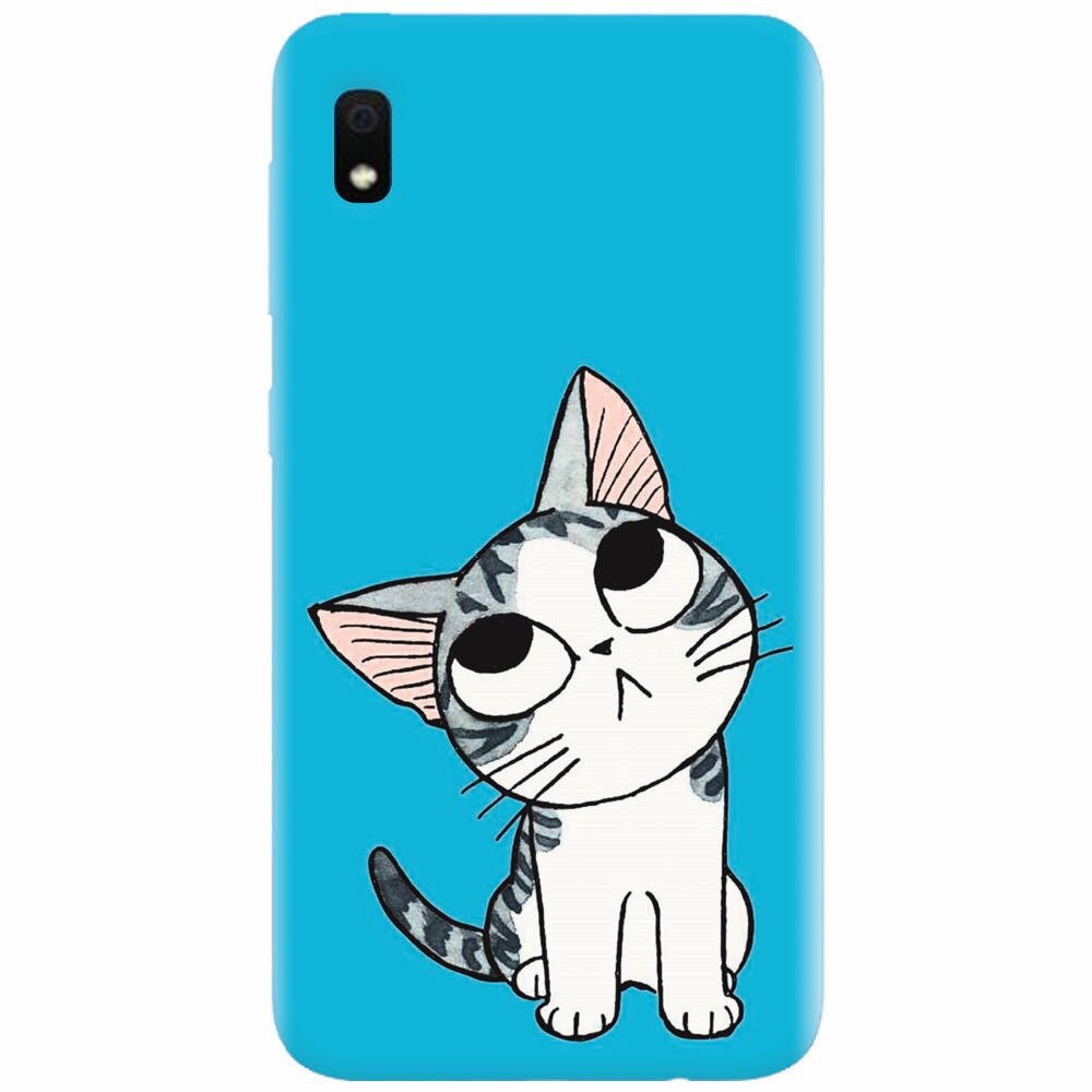 Husa silicon pentru Samsung Galaxy A10, Cat Lovely Cartoon