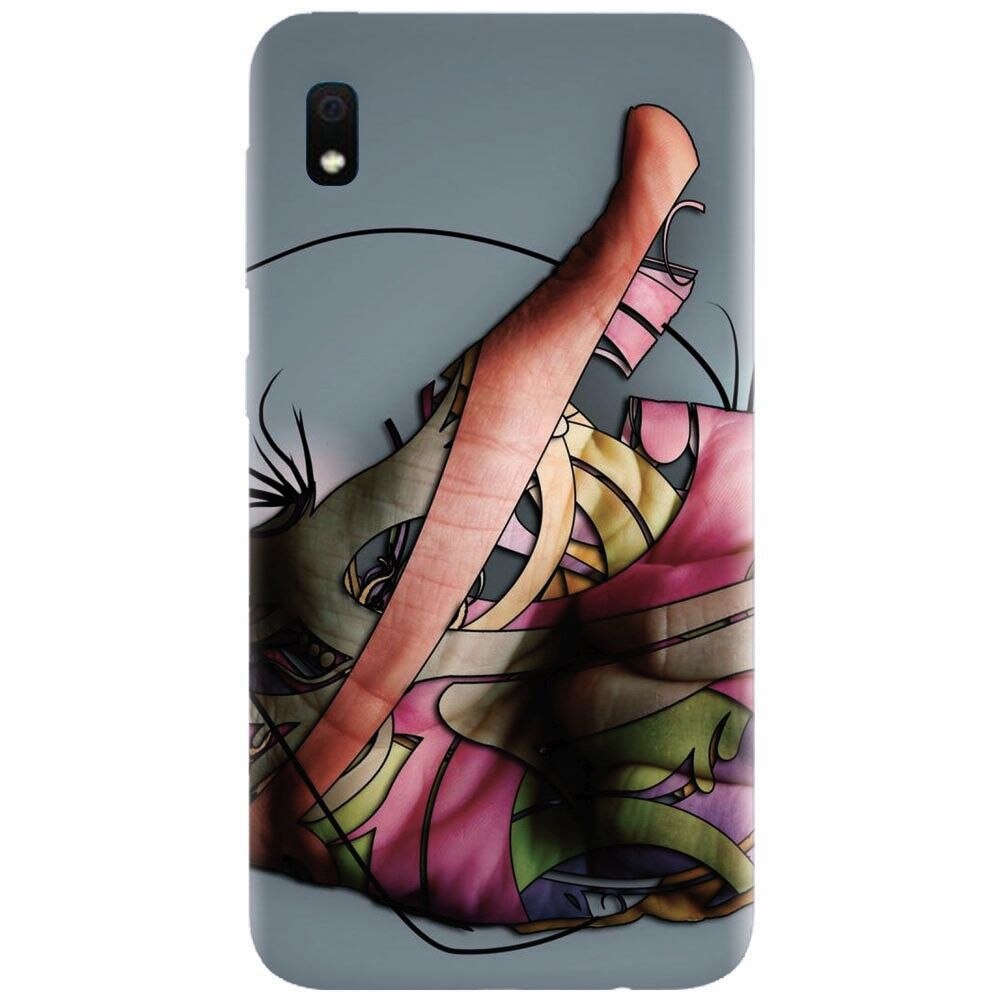 Husa silicon pentru Samsung Galaxy A10, Abstract Minimalistic Hands