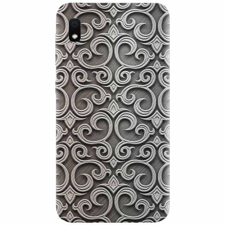 Силиконов калъф за Samsung Galaxy A10, Baroque Silver Pattern
