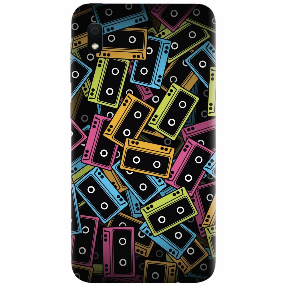 Husa silicon pentru Samsung Galaxy A10, Audio Cassette Color Vector