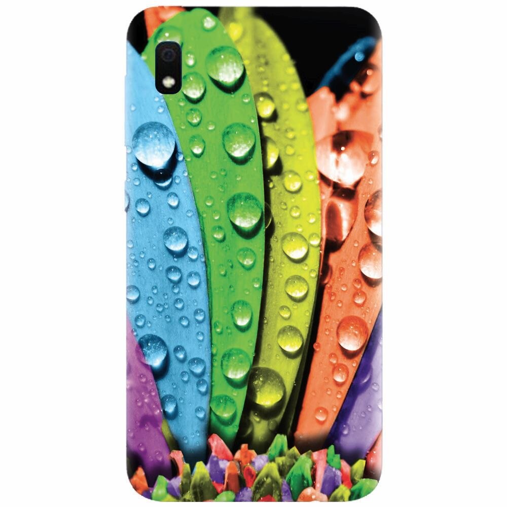 Husa silicon pentru Samsung Galaxy A10, Colorful Daisy Petals