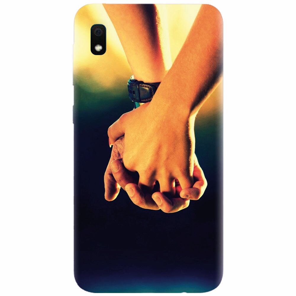 Husa silicon pentru Samsung Galaxy A10, Couple Holding Hands