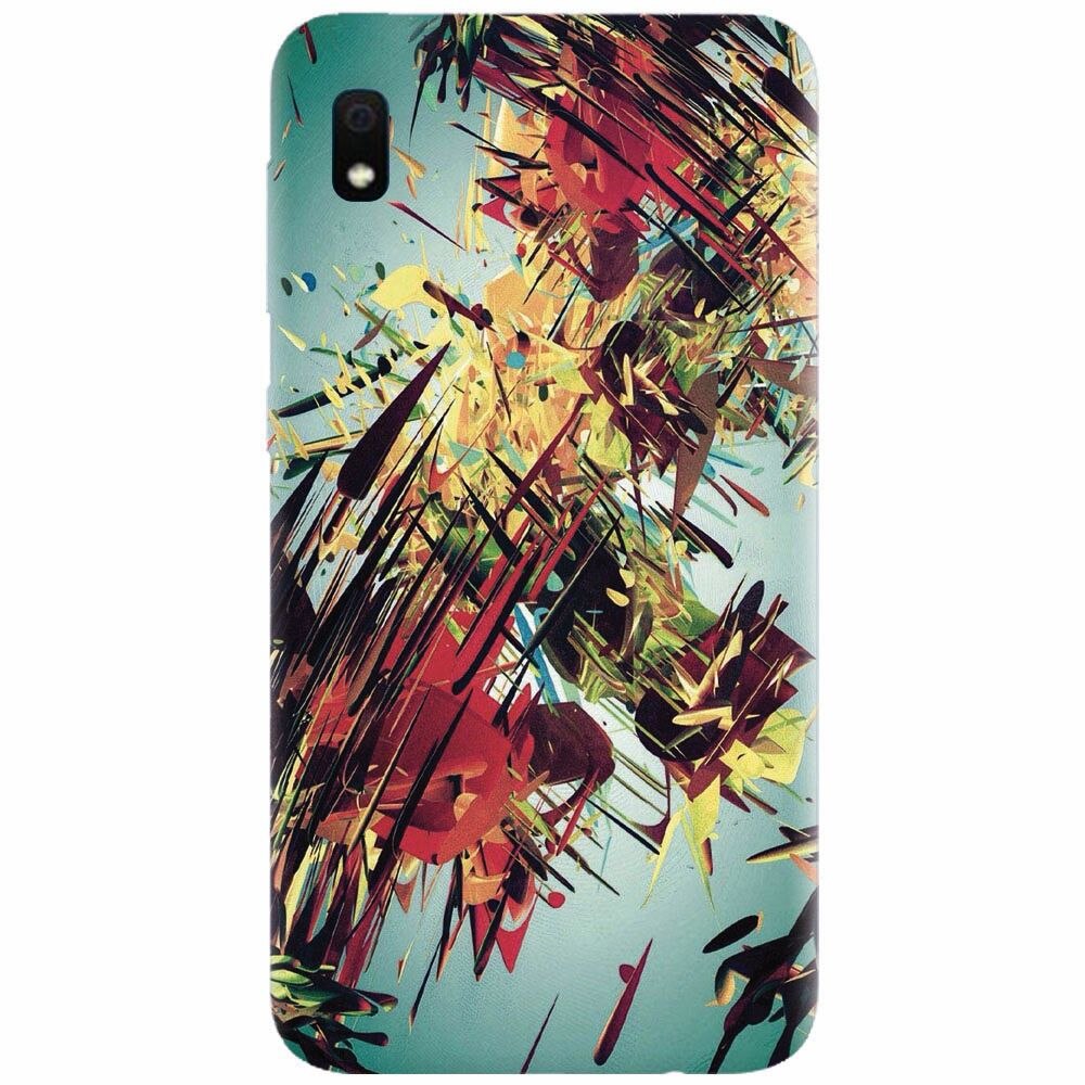 Husa silicon pentru Samsung Galaxy A10, Complex Abstract Colorful 3D Drawing