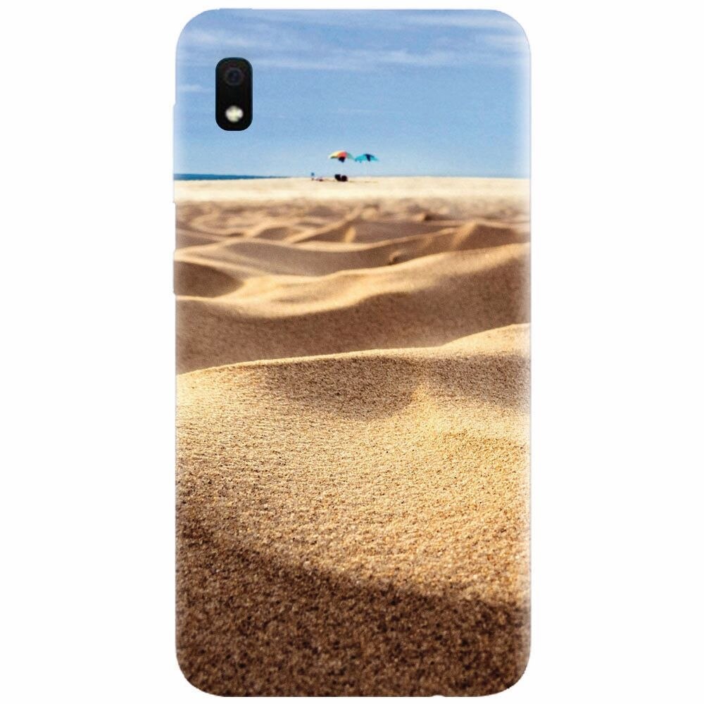 Husa silicon pentru Samsung Galaxy A10, Beach Sand Closeup Holiday