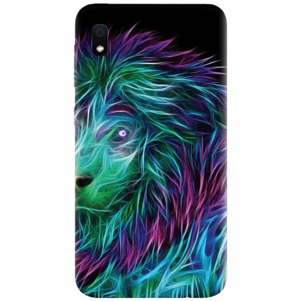 Husa silicon pentru Samsung Galaxy A10, Abstract Lion 002