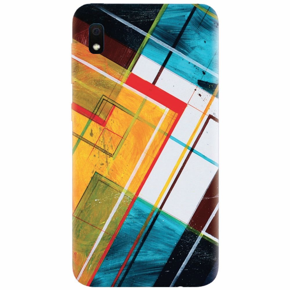 Husa silicon pentru Samsung Galaxy A10, Abstraction Color Shape