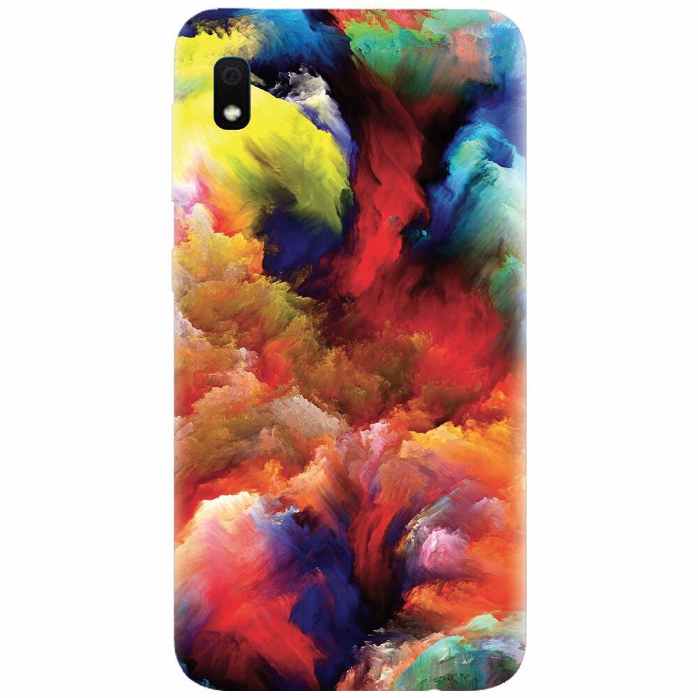 Husa silicon pentru Samsung Galaxy A10, Oil Painting Colorful Strokes