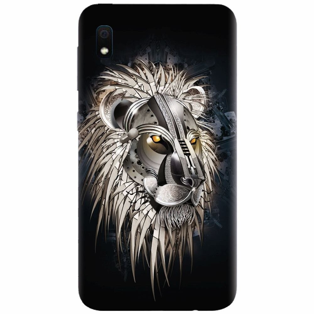 Husa silicon pentru Samsung Galaxy A10, Abstract Lion 001