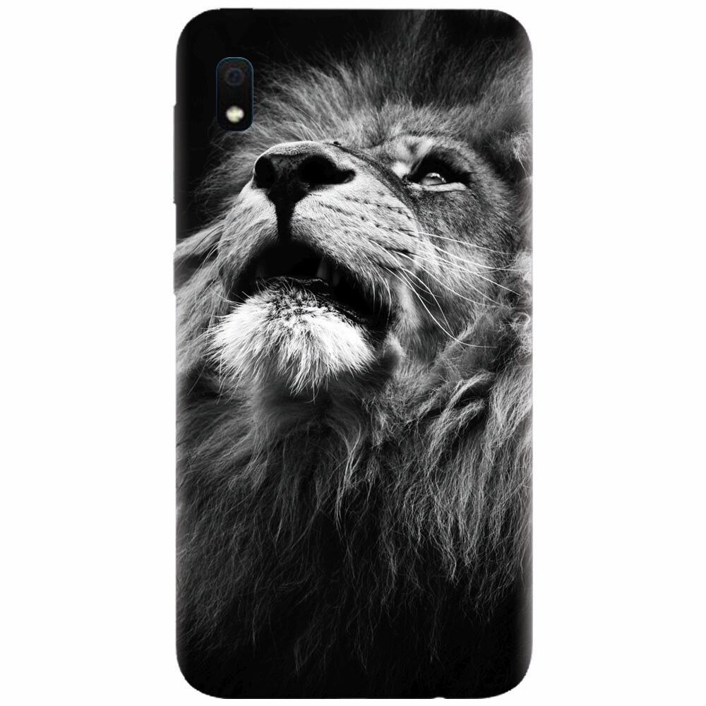 Husa silicon pentru Samsung Galaxy A10, Majestic Lion Portrait