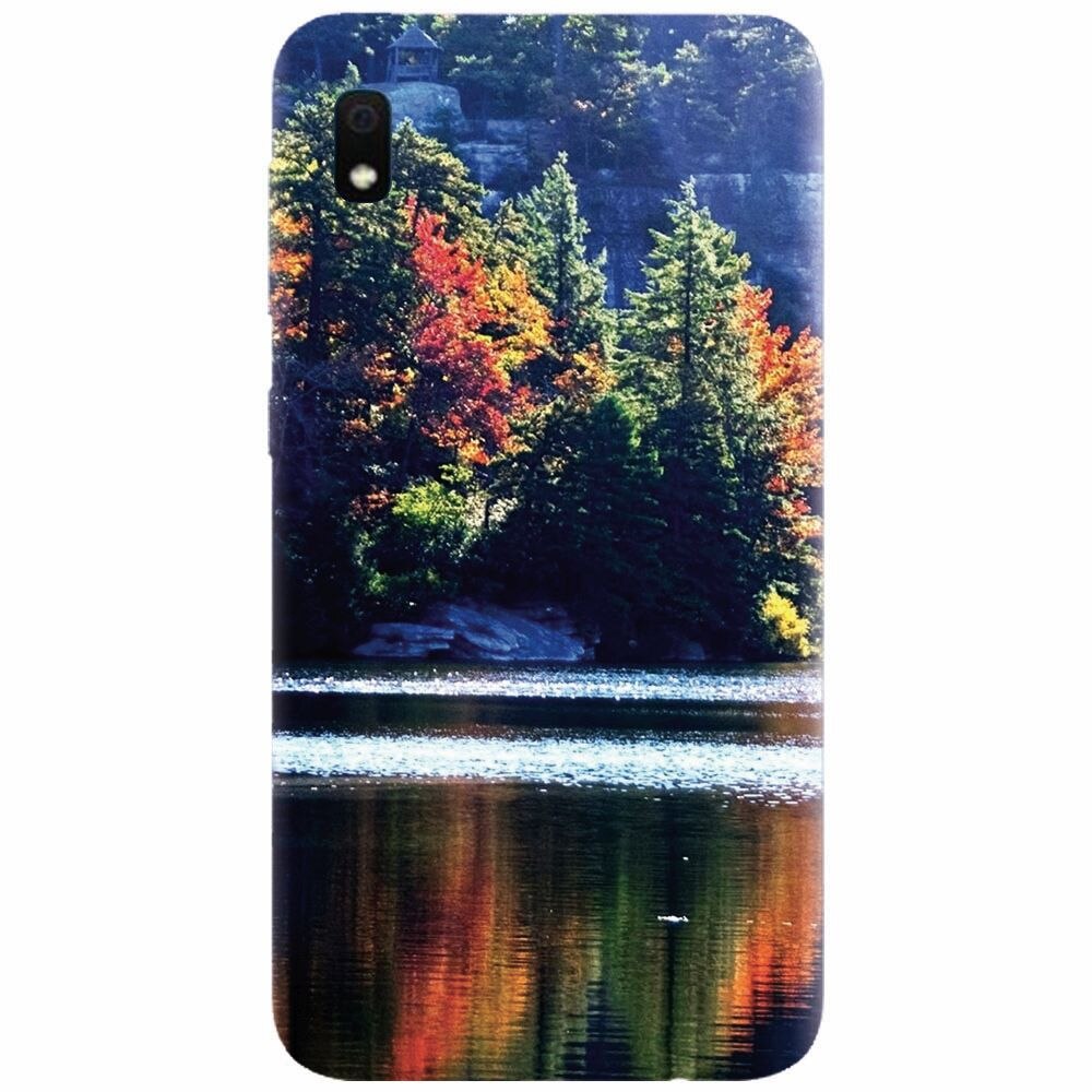 Husa silicon pentru Samsung Galaxy A10, Lake Minnewaska Autumn