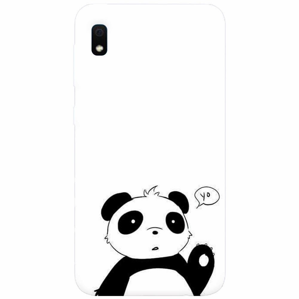 Husa silicon pentru Samsung Galaxy A10, Panda Cellphone