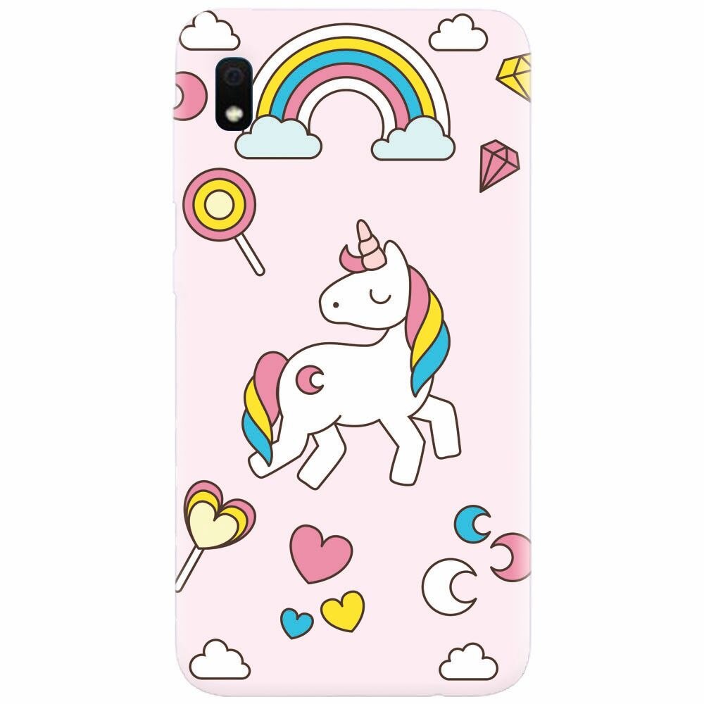 Husa silicon pentru Samsung Galaxy A10, Cute Unicorn