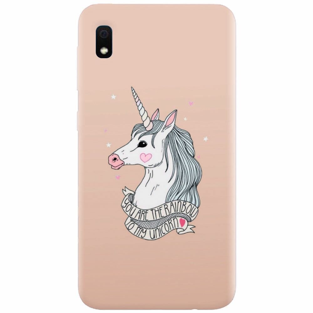 Husa silicon pentru Samsung Galaxy A10, Cute Rose Gold