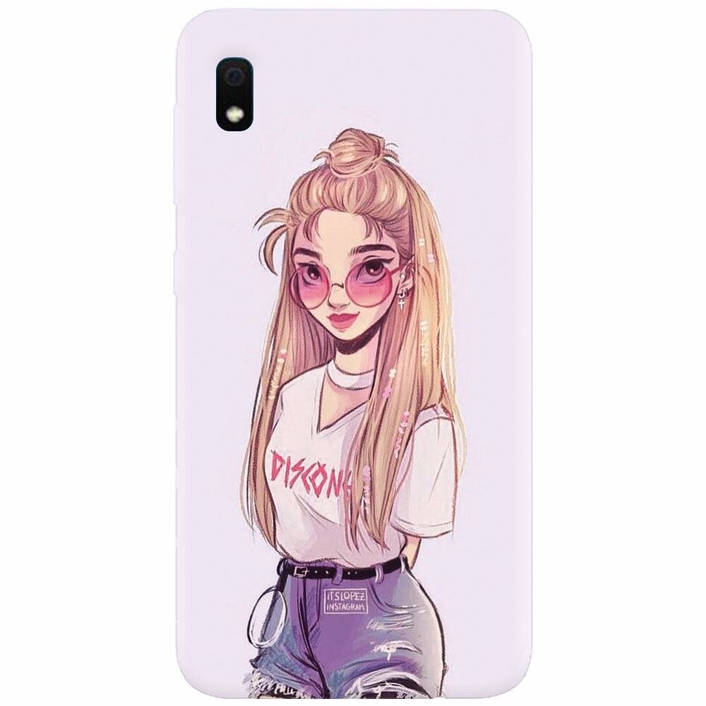 Husa silicon pentru Samsung Galaxy A10, Girl Look
