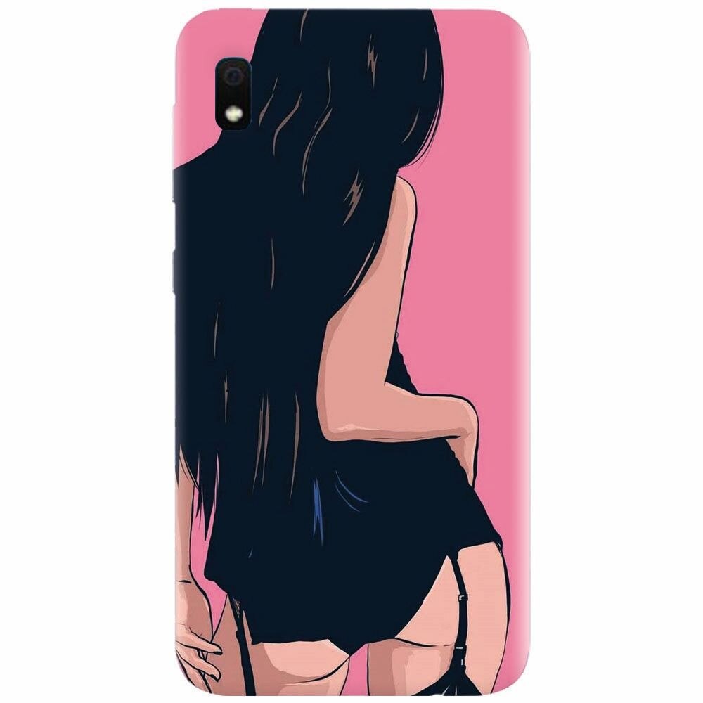 Husa silicon pentru Samsung Galaxy A10, Girl With Long Hair