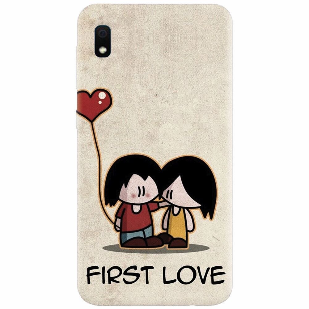 Husa silicon pentru Samsung Galaxy A10, First Love Great Lock Screen